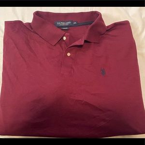 Us polo assn burgundy shirt